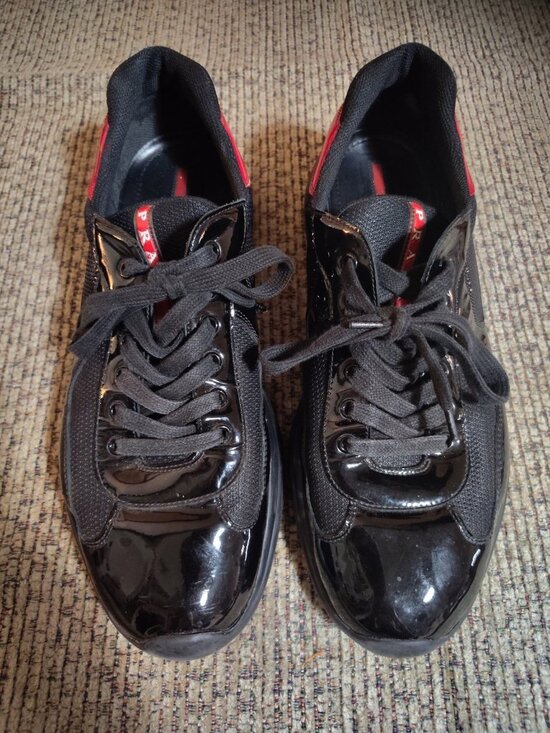 PRADA Size 11 America\'s Cup Men\'s Black Low Top Lace-Up Athletic Sneakers main image 11